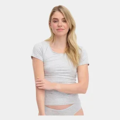 Bamboo Basics 2 pak grå kortærmet bambus T-shirt til damer fra*Dame T-Shirts