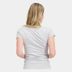 Bamboo Basics 2 pak grå kortærmet bambus T-shirt til damer fra*Dame T-Shirts