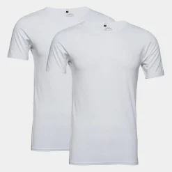 Lindbergh 2 pak e slim fit T-shirts i bambusviskose* Nat T-Shirts|Undertrøjer