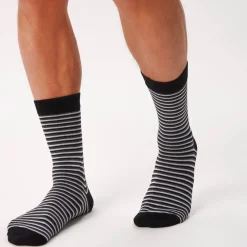 Copenhagen Bamboo 5 par bambus strømper i army og stribe mix*Børn Strømper|Strømper