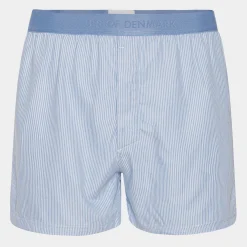 JBS of Denmark 2 par lyseblå stribet bambus boxershorts* Underbukser