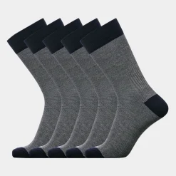 Egtved 5 par navy bambus strømper* Strømper