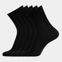 Decoy 5 par sorte bambus strømper til kvinder fra*Dame Strømper