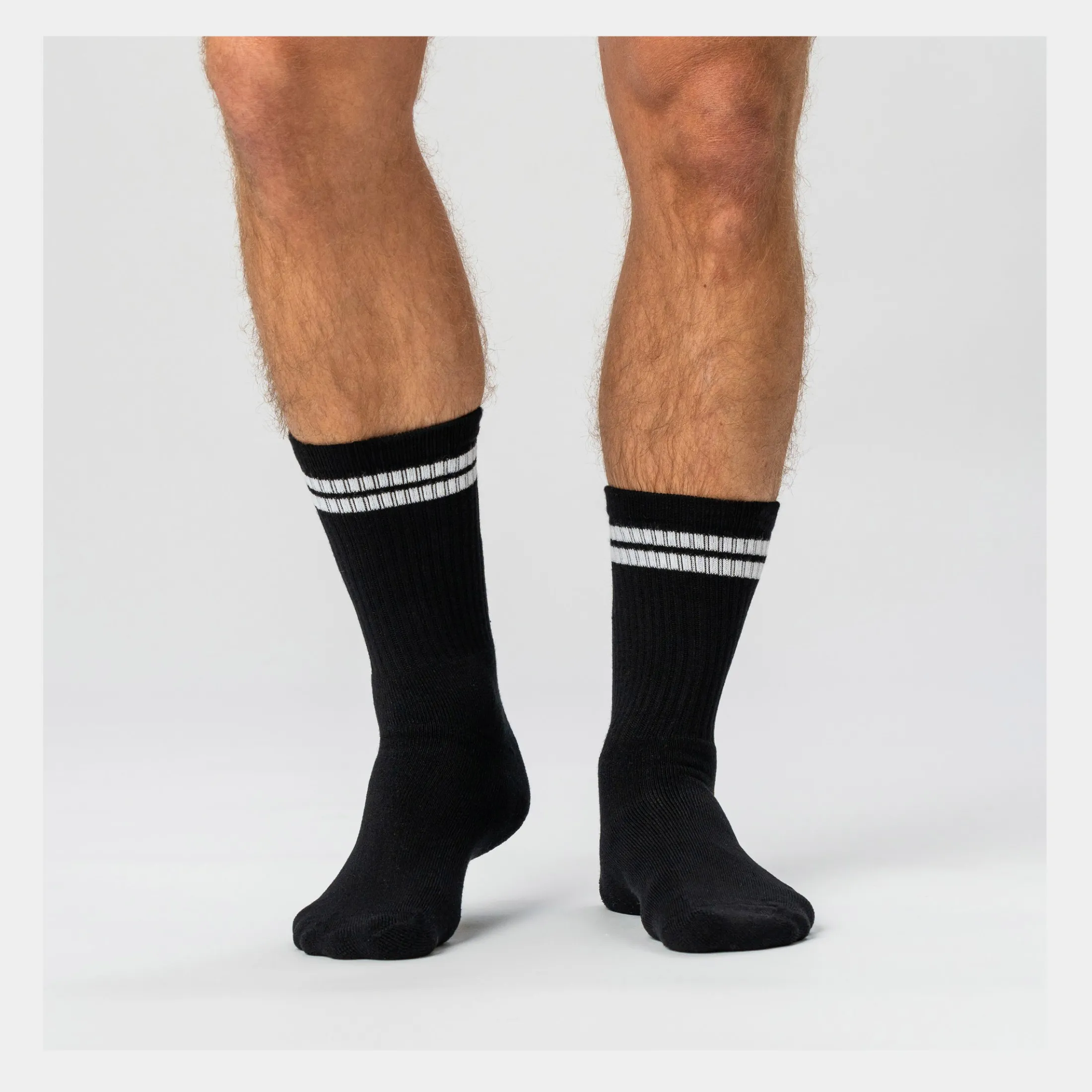 Copenhagen Bamboo 3 par e bambus tennissokker med hvide striber*Børn Strømper|Tennissokker