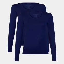 Bamboo Basics 2 stk bambus langærmet T-shirt til dame fra Bamboo Basic*Dame Langærmet T-Shirts