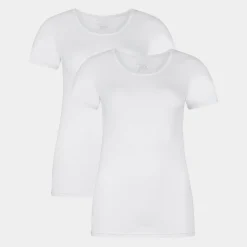 Bamboo Basics 2 stk bambus T-shirt med rund hals til dame fra Bamboo Basic*Dame T-Shirts