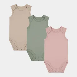 Bamboo Basics Bambus body - grøn beige - fra*Børn Bodyer
