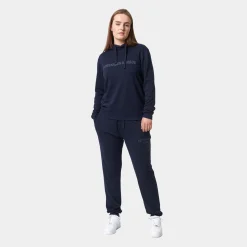 Copenhagen Bamboo Bambus hoodie joggingsæt i blå med logo til damer fra*Dame Joggingsæt