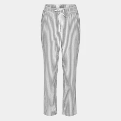 JBS of Denmark Bambus pyjamasbukser med brede hvide og grå striber fra*Dame Natbukser Og -Shorts|Bukser
