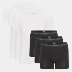 JBS Bambus sampak - 3 e T-shirts + 3 sorte underbukser* Undertrøjer|Underbukser