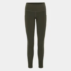 Boody Bambus træningstights i olivengrøn med høj talje til dame fra*Dame Træningsbukser
