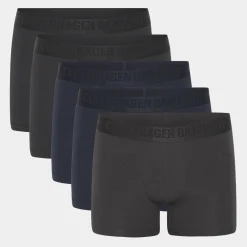 Copenhagen Bamboo Bambus underbukser - 5 pak sort - navy - grå* Underbukser