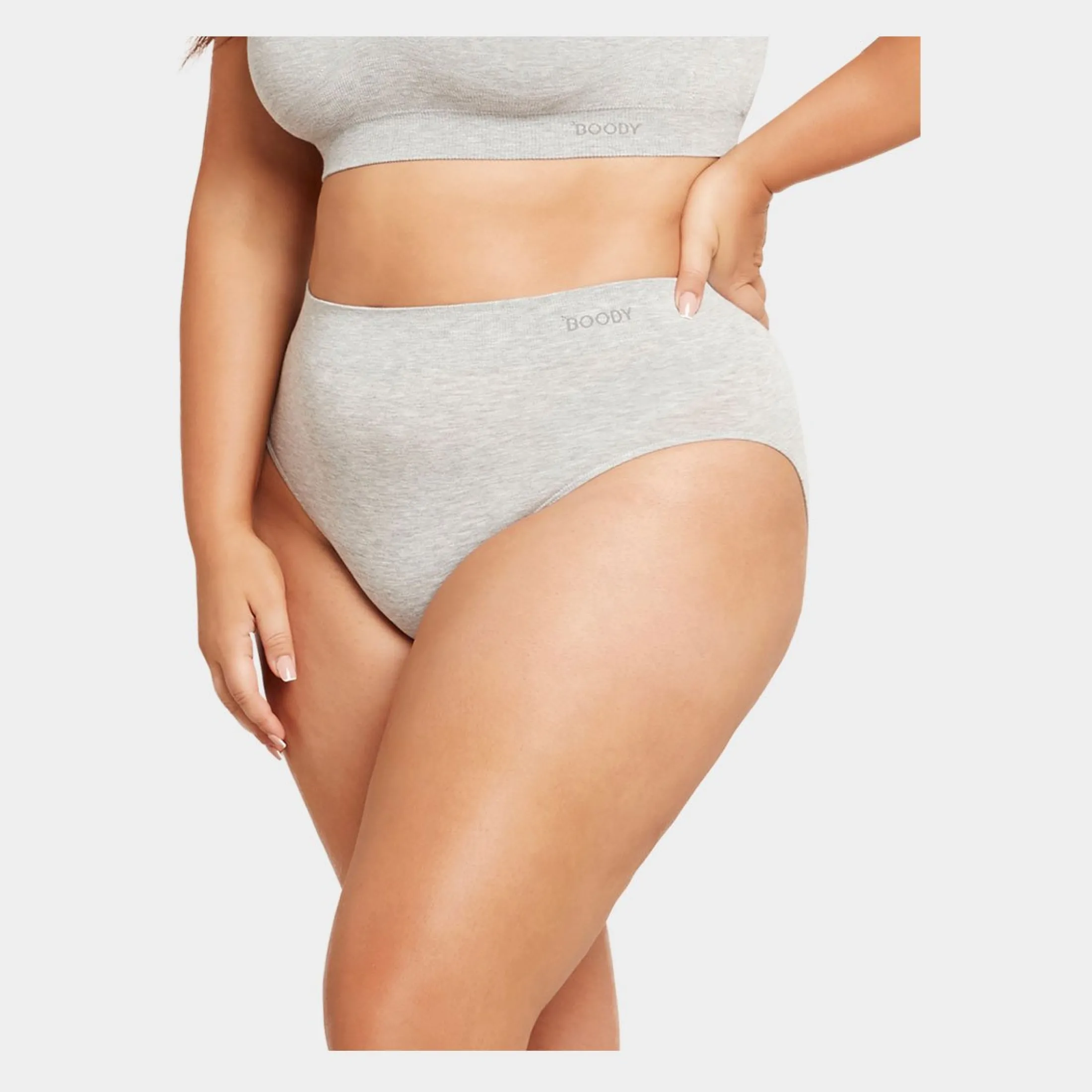Boody Grå bambus maxi trusser til dame i åndbar og høj kvalitet fra*Dame Trusser