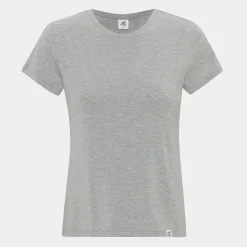 Boody Grå bambus T-shirt med rund hals til damer fra*Dame T-Shirts
