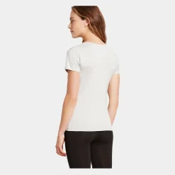 Boody Grå bambus T-shirt med v-hals til damer fra*Dame T-Shirts