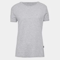 JBS of Denmark Grå basic bambus t-shirt med rund hals til kvinder fra*Dame T-Shirts