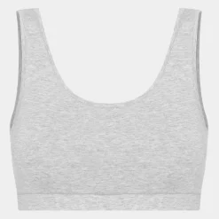 JBS of Denmark Grå BH uden bøjle i bambus med bred strop fra*Dame Bh'Er Uden Bøjle