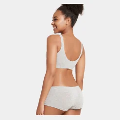 Boody Grå foret og sømfri bambus bh uden bøjle til dame fra*Dame Bh'Er Uden Bøjle