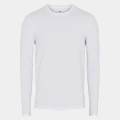 JBS of Denmark Hvid bambus langærmet crew neck T-shirt* Langærmet T-Shirts