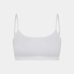 CCDK Hvid bh top i bambus med tynd strop*Dame Toppe|Undertrøjer