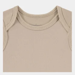Bamboo Basics Langærmet bambus body - blå grøn beige - fra*Børn Bodyer