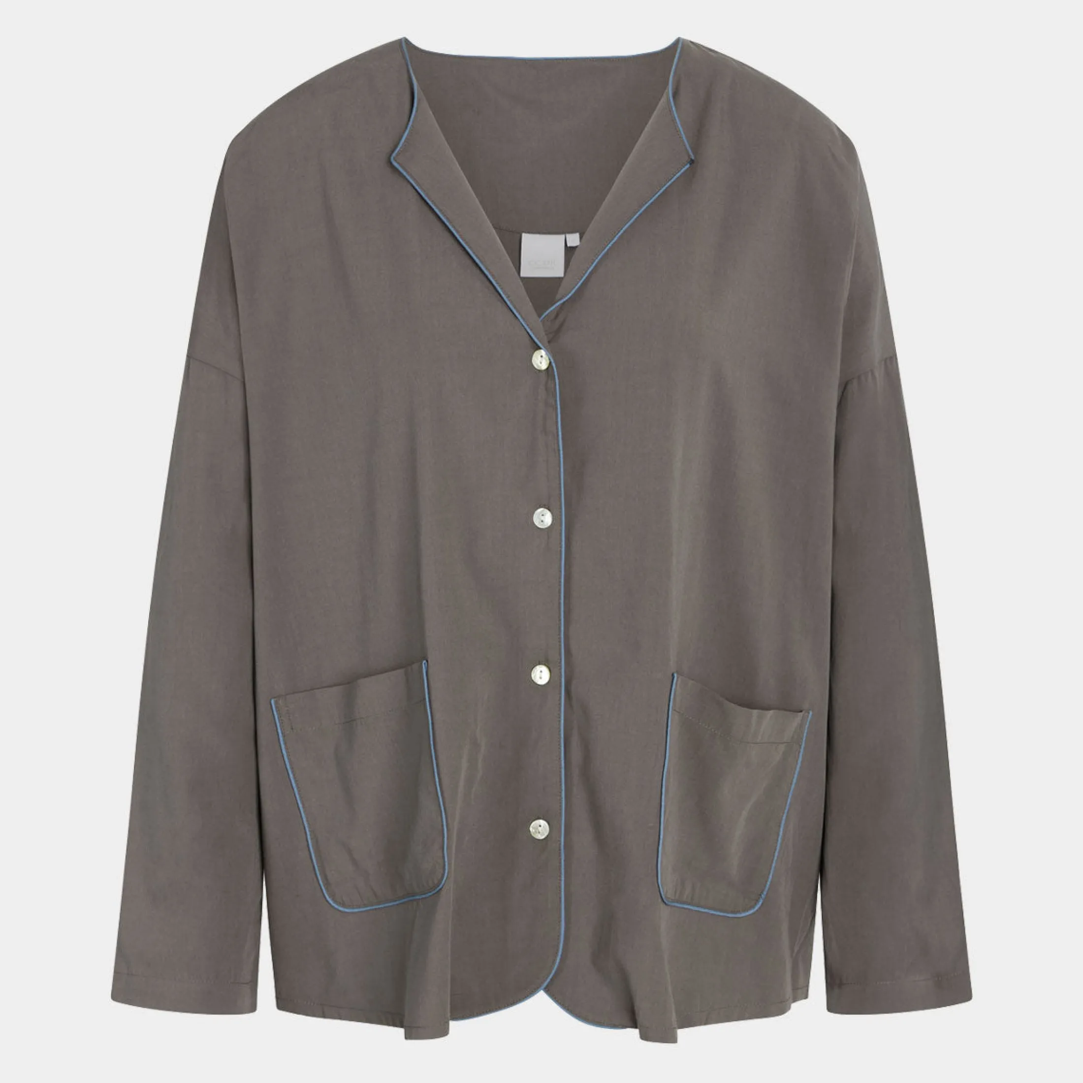 CCDK Marion grå bambus natskjorte*Dame Nattoppe Og -Skjorter