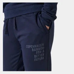 Copenhagen Bamboo blå bambus sweatpants med logo til dame fra*Dame Sweatpants