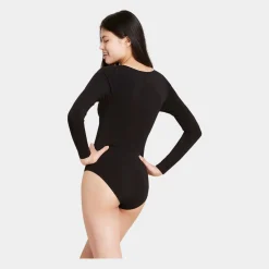 Boody Sømfri bambus bodystocking med lange ærmer til dame fra*Dame Bodystocking