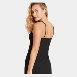 Boody Sort bambus natkjole med tynde stropper til damer fra*Dame Natkjoler