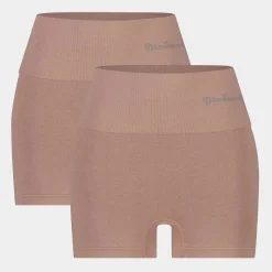 Bamboo Basics Stella højtaljede, korrigerende Tan nude bambus hotpants -*Dame Trusser