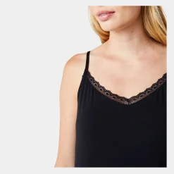 CCDK Superblød bambus natkjole med smalle stropper fra*Dame Natkjoler