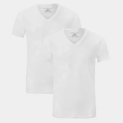 Bamboo Basics Vinn bambus slim fit T-shirt - Hvid 2 pak* Nat T-Shirts|T-Shirts